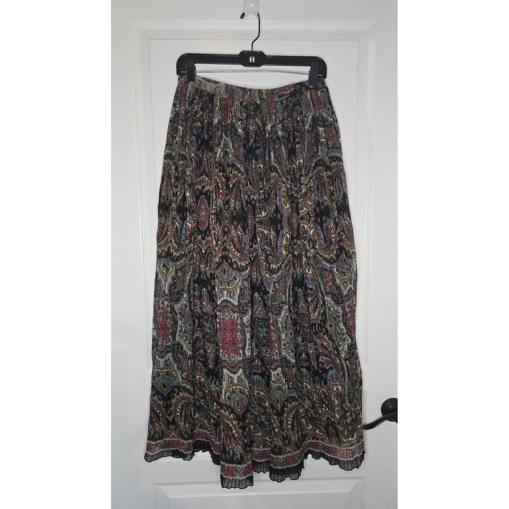 Pleated Dark Romantic, Gothgirl, Boho, Festival Maxi Skirt